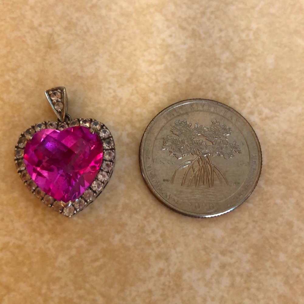 Sterling silver heart pendant